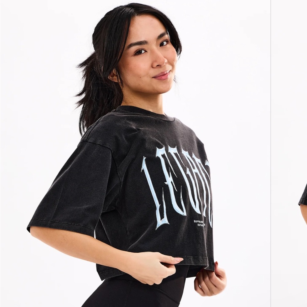 ISO! Buffbunny Throw Back Crop Tee